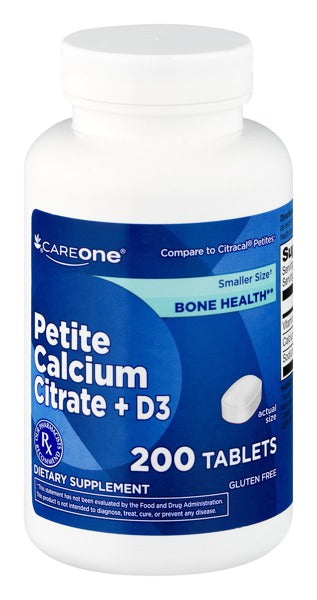 CALCET PETITE DUAL CALCIUM D3 TAB 100CT