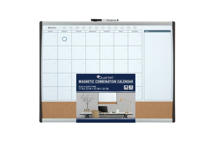 Quartet Magnetic Dry-Erase Calendar 1.0ea