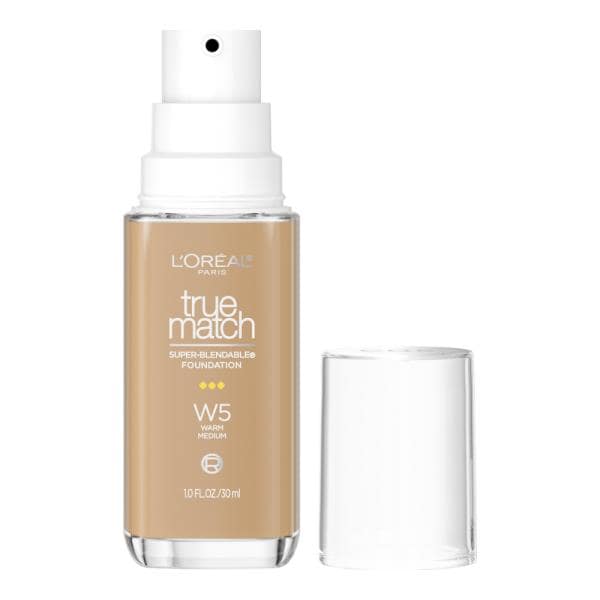 L'ORÉAL PARIS True Match Super-Blendable Foundation, Medium Coverage, W5.5, Medium, 1 fl. oz.