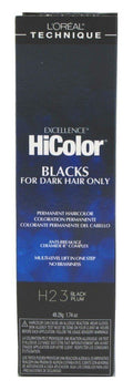 Loreal Excel Hicolor H23 Tube Black Plum 1.74oz