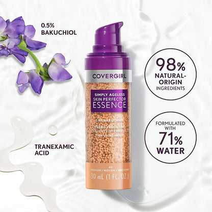 COVERGIRL Simply Ageless Skin Perfector Essence Foundation - 75 Rich Deep