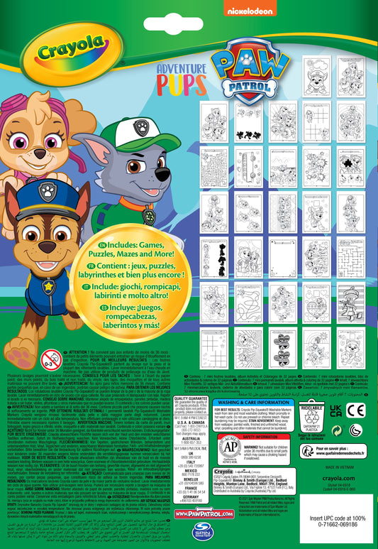 Crayola Color Wonder Paw Patrol Coloring & Activity Pad, Mess Free Coloring, Age 3, 4, 5, 6