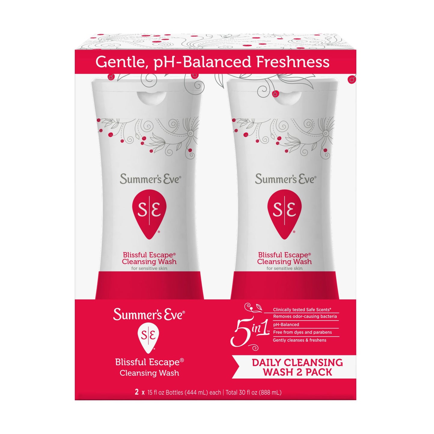 Summers Eve Cleansing Wash 15oz Blissful Escape