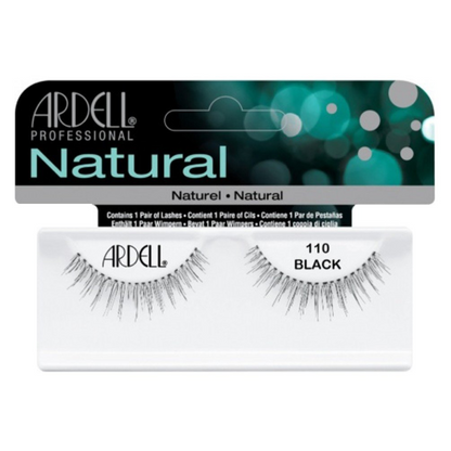 Ardell Natural Lashes - 110 Black, 6 count
