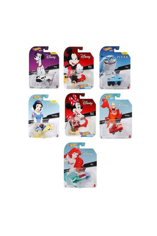 Hot Wheels Animated Character Cars - Mix 4, Assorted