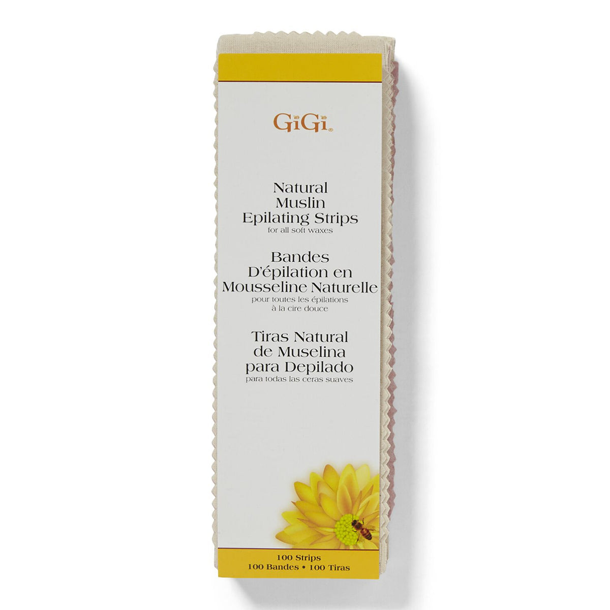 Gigi Strips Muslin Large 100 Count