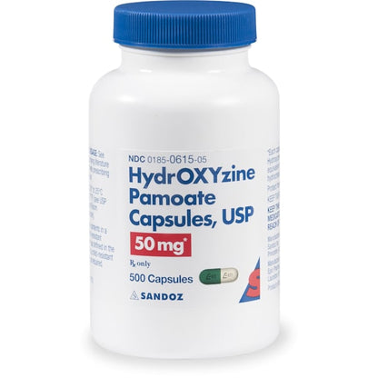 HYDROXYZINE PAMOATE CP 50MG 500
