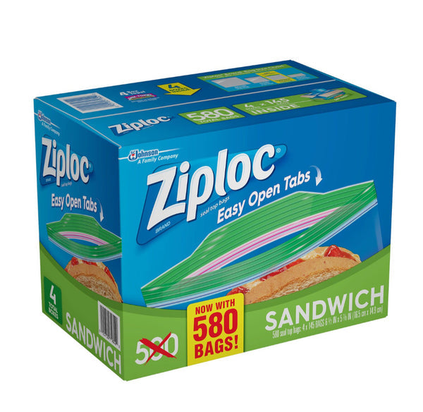 BAG ZIPLOC SANDWICH BG 12X50