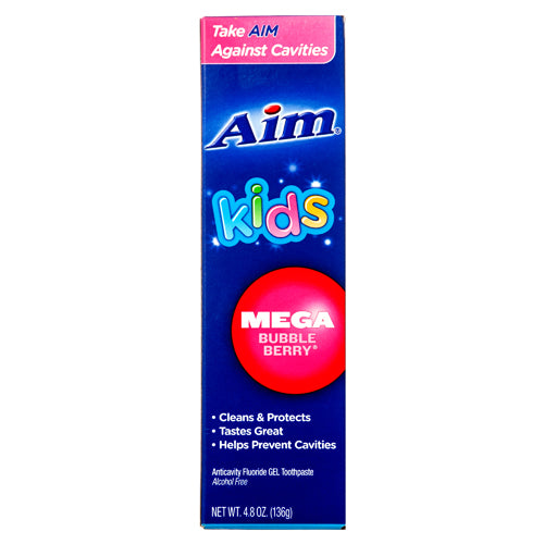 Aim Kids Toothpaste Mega Bubble Berry 4.4oz