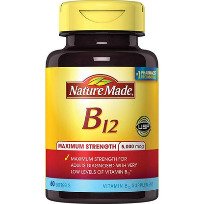 VIT B12 5000MCG MAX SGC 60CT NAT MADE