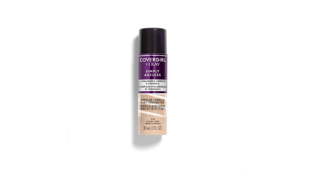 COVERGIRL + Olay Simply Ageless 3-in-1 Liquid Foundation - 210 Classic Ivory