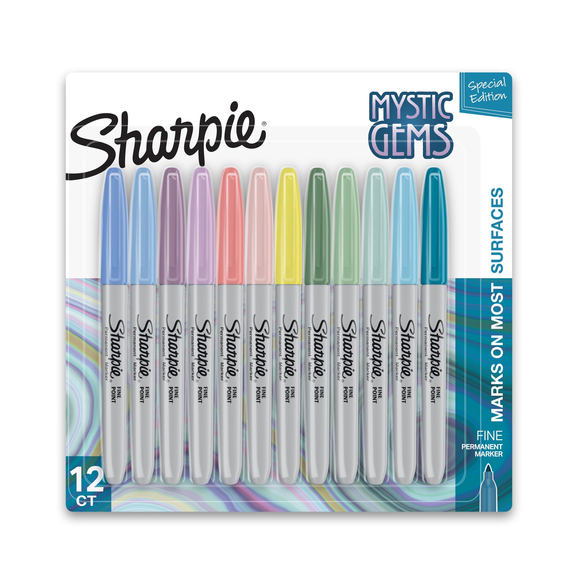 Sharpie Mystic Gems Ultra Fine Permanent Marker - Assorted Colors, 5 Count
