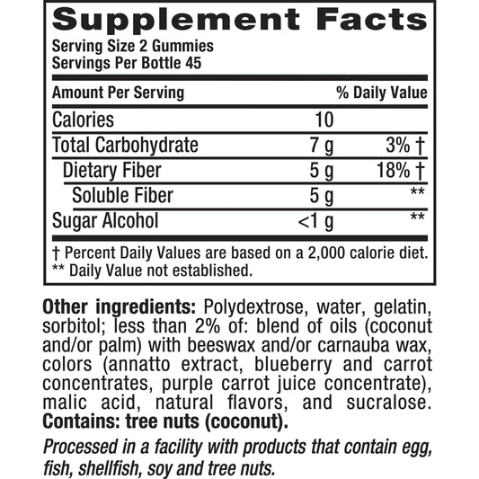 VITAFUSION FIBER WEIGHT MGT GUMMY 90CT