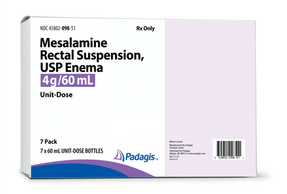 MESALAMINE KT 4GM/60ML 7X60MLUD