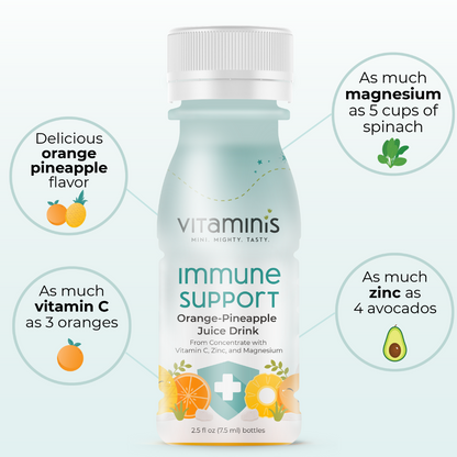 VITAMINIS DRNK SHOT,ORNG,PNAPPLE