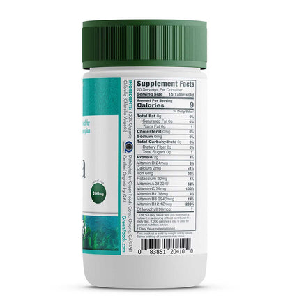 GREEN FOODS CHLORELLA,OG1,200MG