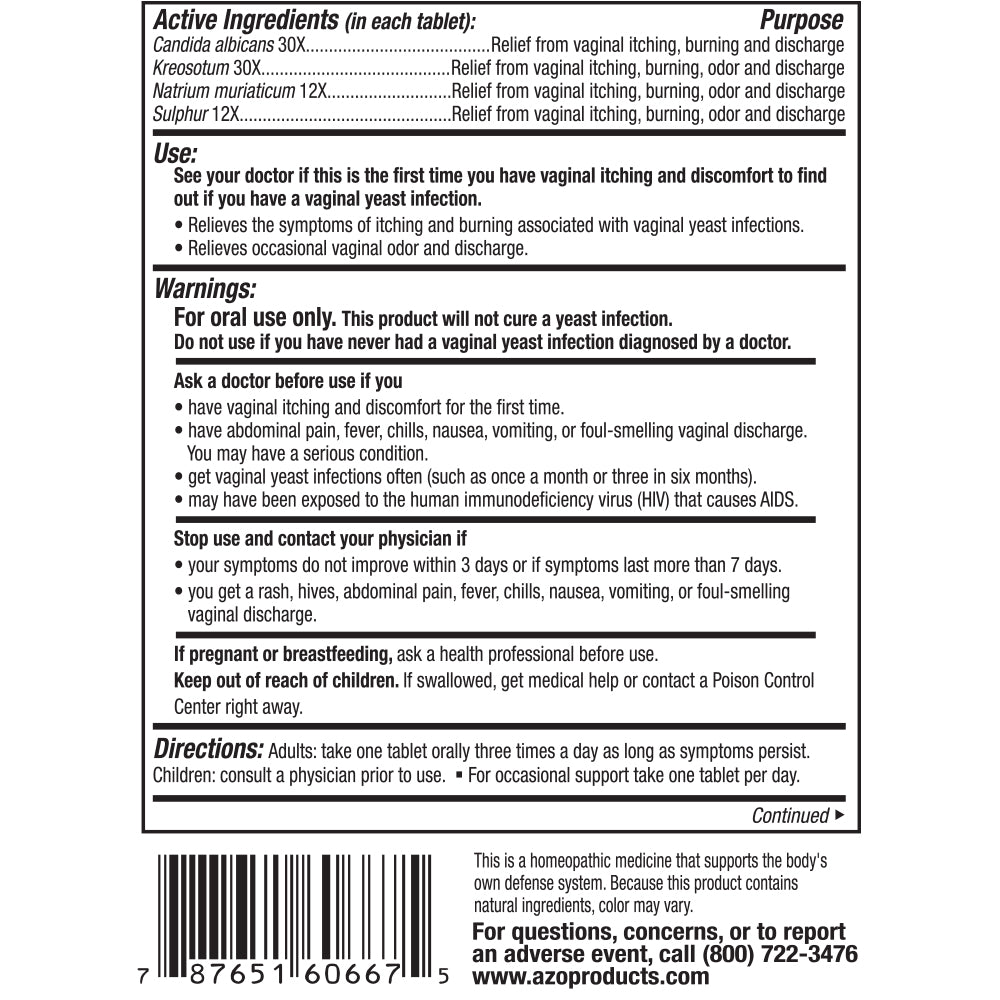 AZO YEAST TB 60