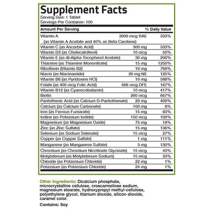 DAILY VITAMINS TB 100