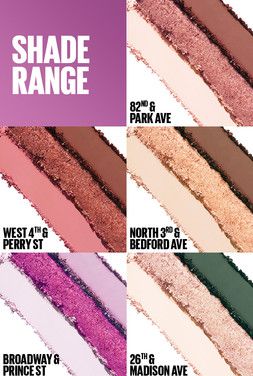 MAYBELLINE New York Shadow Blocks Eyeshadow Palette Makeup, 82nd and Park Ave, 0.08 oz