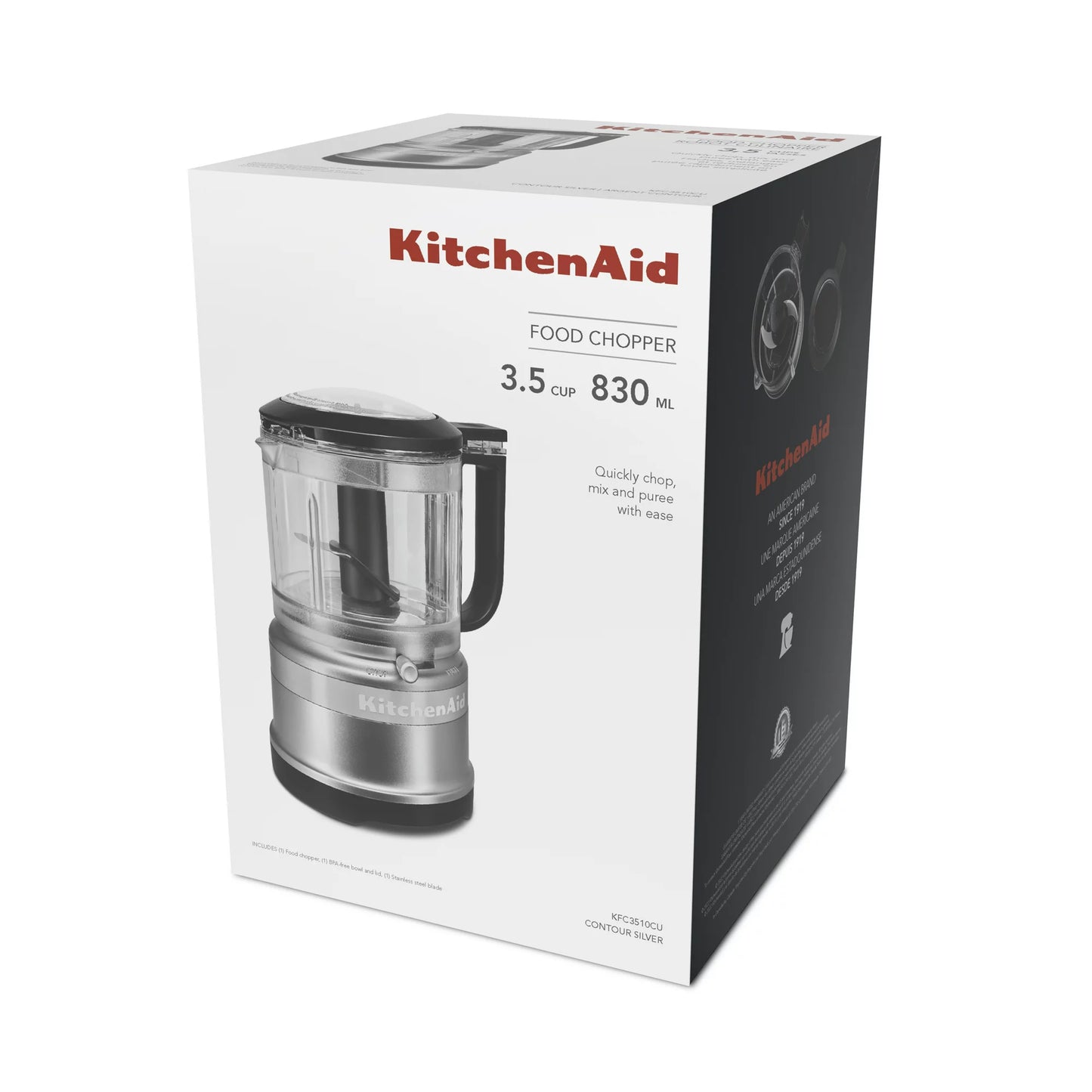 KitchenAid 3.5-Cup Food Chopper, Silver