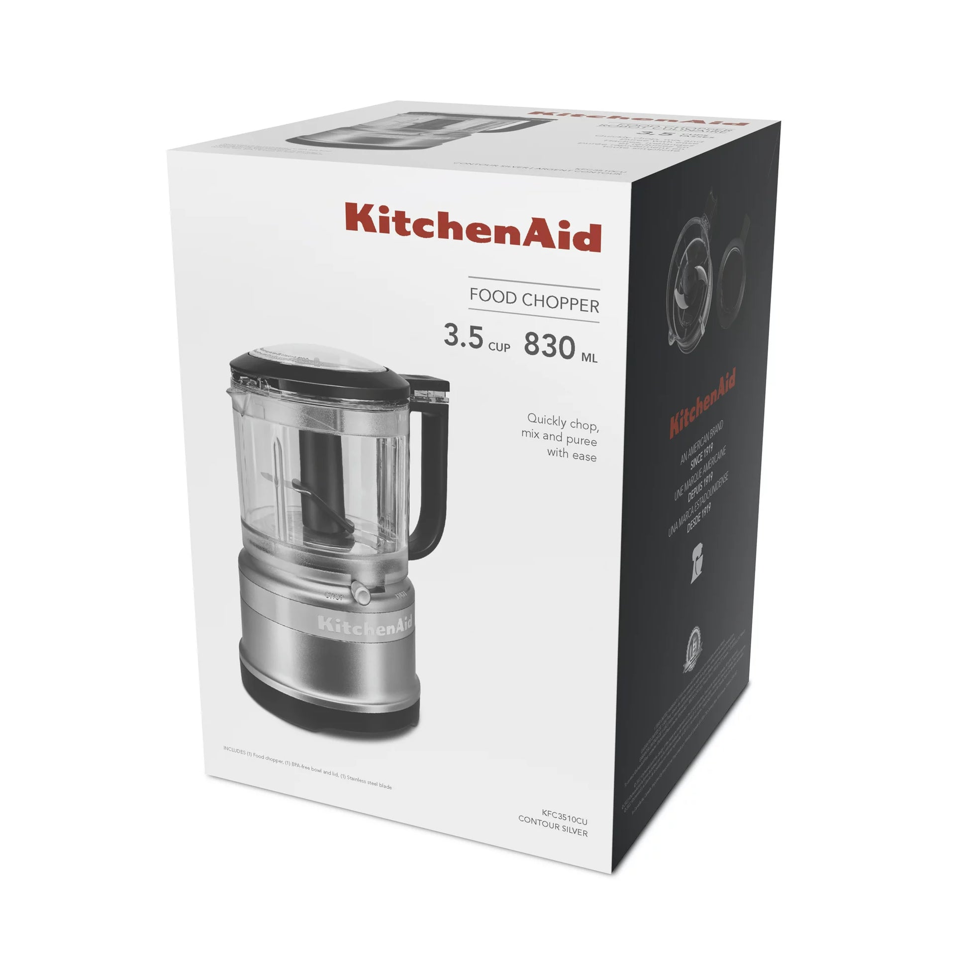 KitchenAid 3.5-Cup Food Chopper, Silver