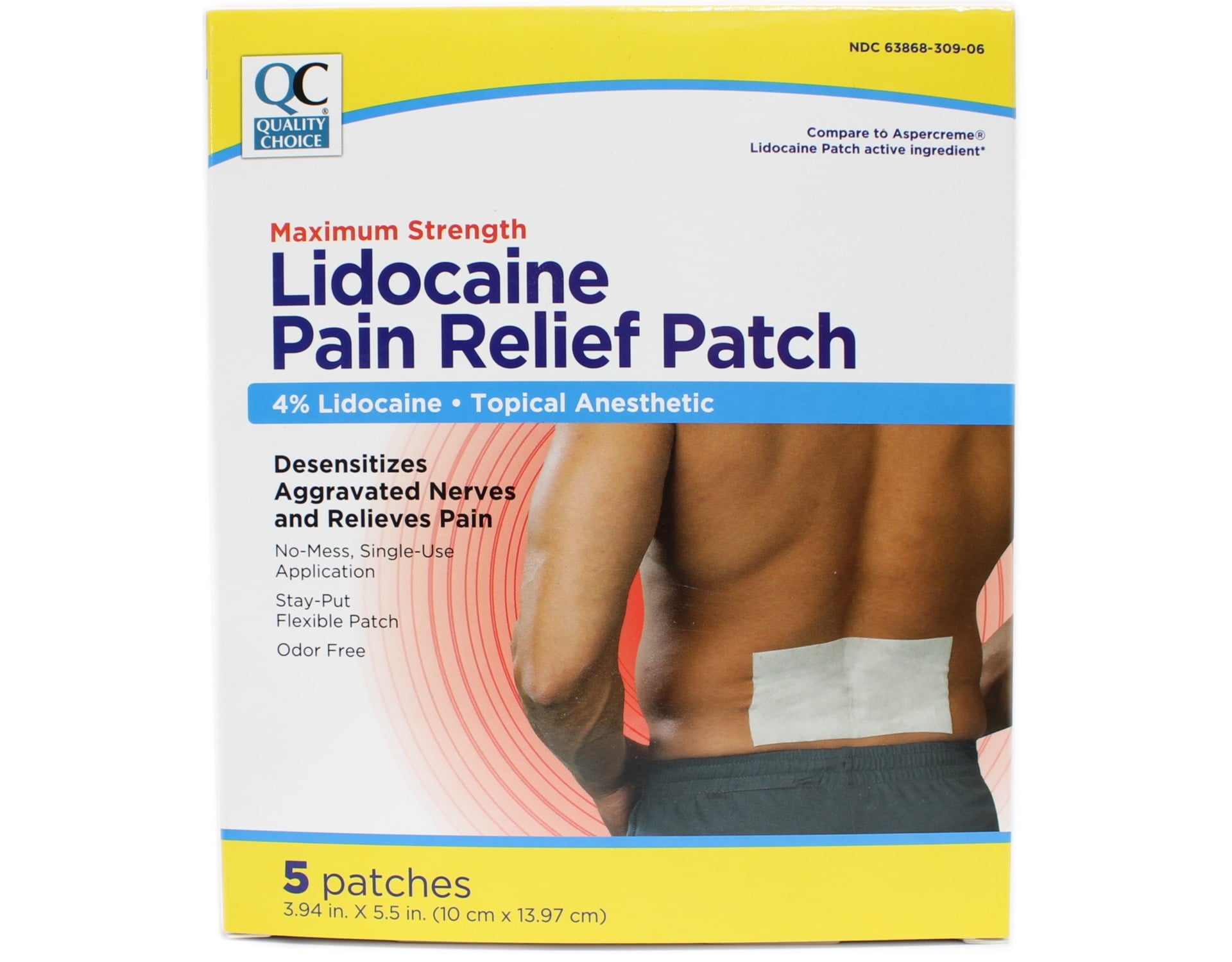 GNP LIDOCAINE PAIN RLF PATCH 5CT
