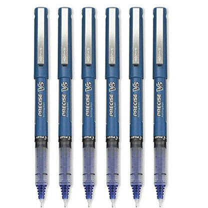 Pilot Precise V5 Rolling Ball Stick Pens, Extra Fine Point (0.5mm), Blue, 1 Count