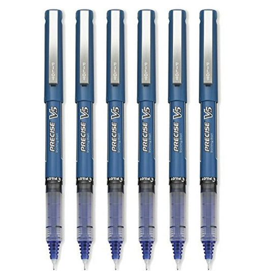 Pilot Precise V5 Rolling Ball Stick Pens, Extra Fine Point (0.5mm), Blue, 1 Count