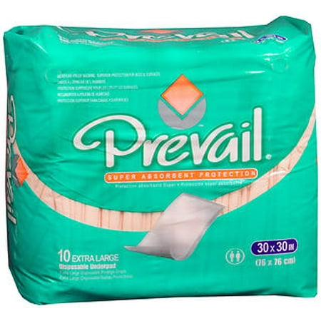 PREVAIL UPAD SUPER ABSORB XLGE 4X10CT