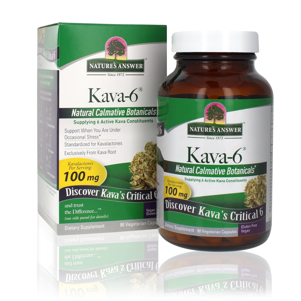 NATURE'S ANSWER KAVA 6 CAPSULES,GF