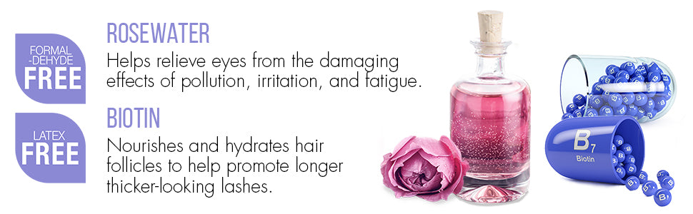 DUO Rosewater & Biotin Eyelash Glue - Clear
