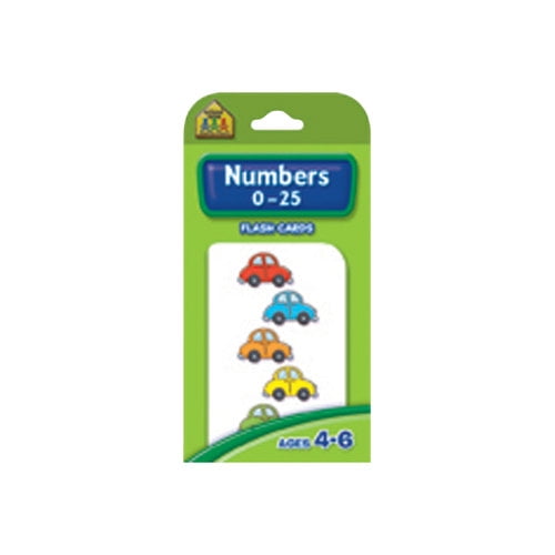 School Zone Numbers 0-25 Flash Cards