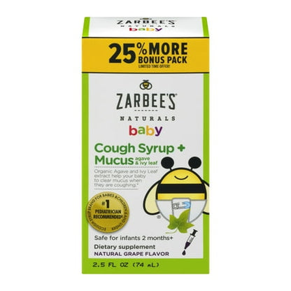 ZARBEES COUGH SYRUP BABY GRAPE 2OZ