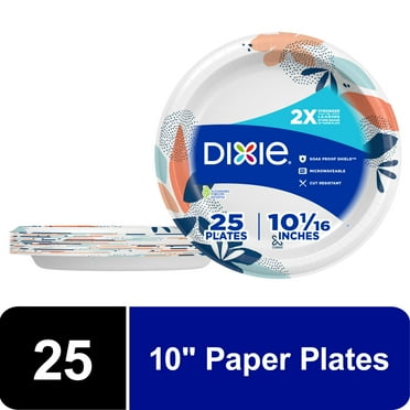 SENSATIONS Premium Paper Dinner Plates - Navy Blue, 10 count