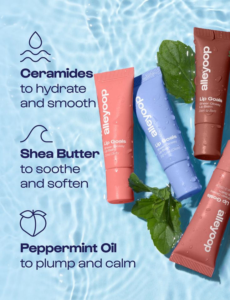 alleyoop Lip Goals Triple Peptide Sheer Hydrating Gloss - Self-Love