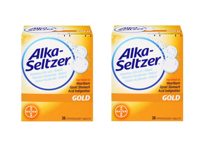 ALKA-SELTZER GOLD TABLET 36CT