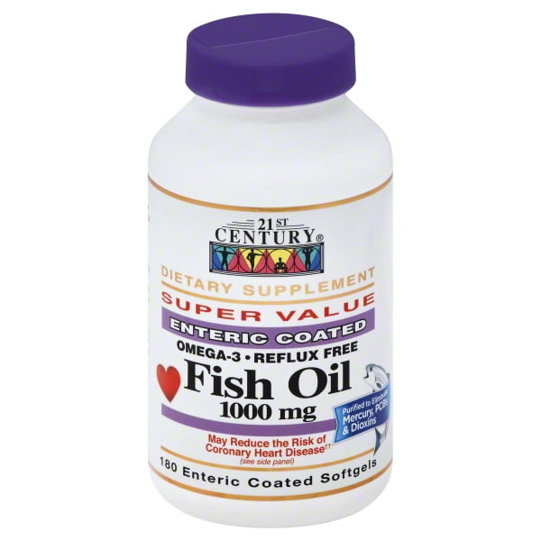 FISH OIL 1000MG SFTGL 60CT 21ST CENTURY