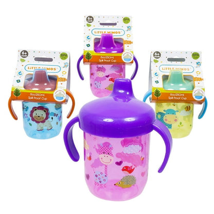 Babyking Twin Handle Spill Proof Cup - Assorted, 8 oz