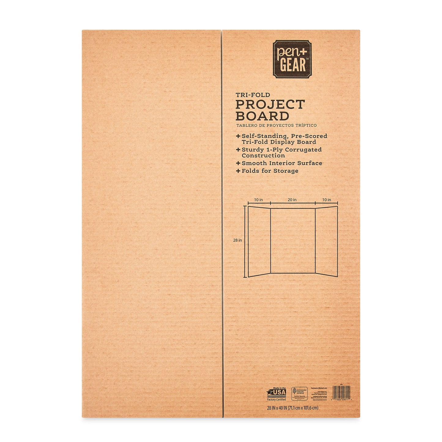 Formit 28" x 40" Tri-Fold Project Board