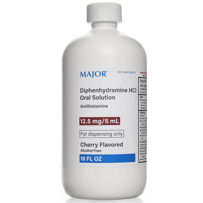 DIPHENHYDRAMINE 12.5 MG SOL 100X5 ML UD