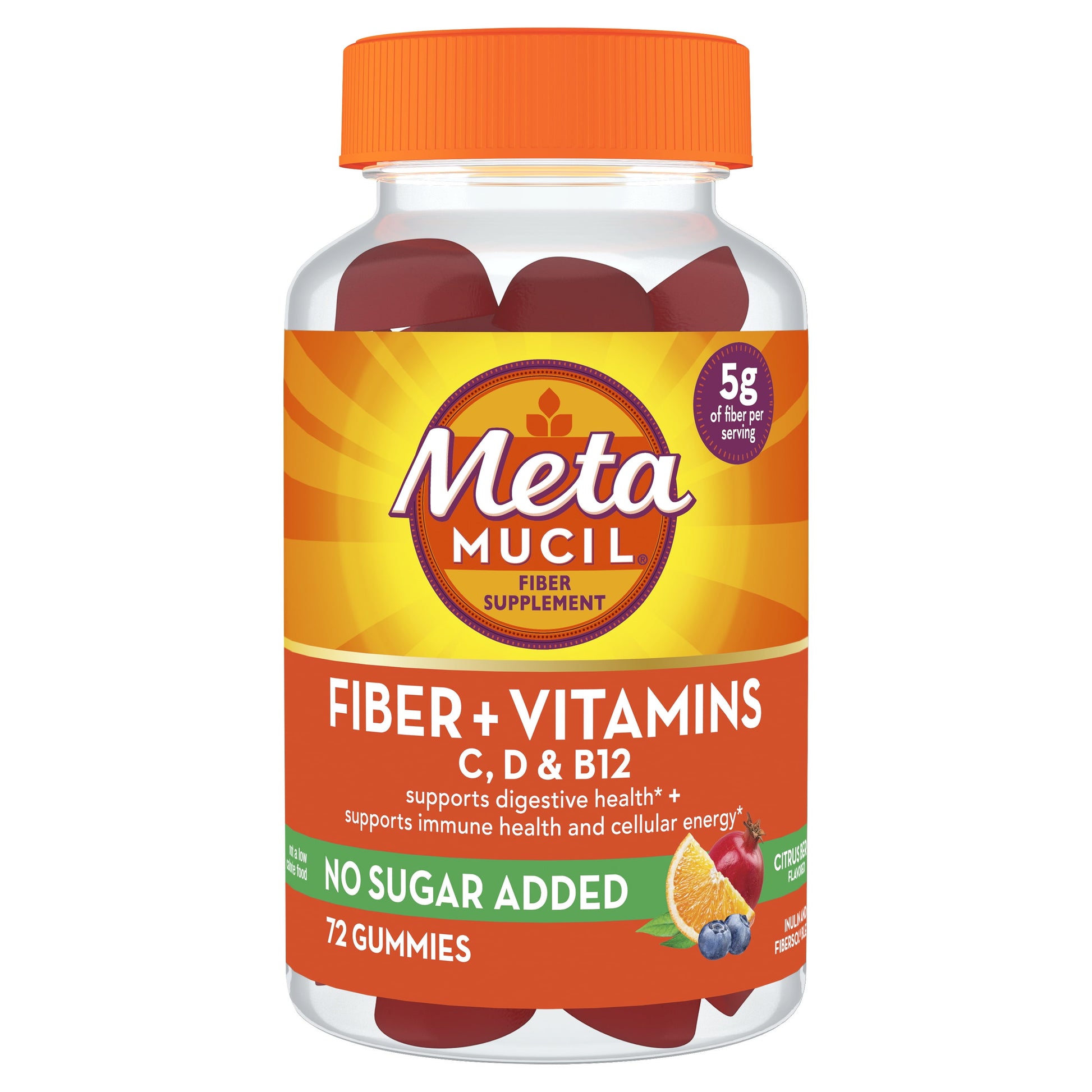 METAMUCIL FIBER SUPPLEMENT GUMMIES 72CT