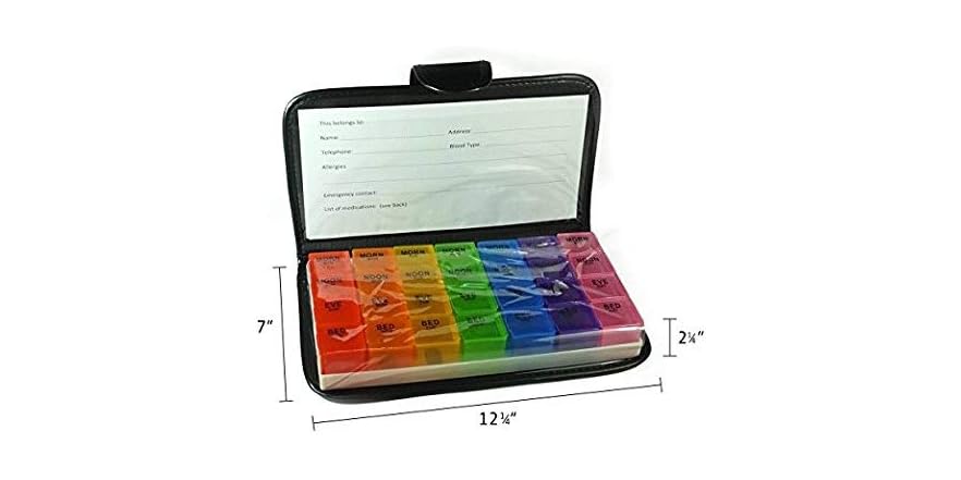 PILL ORGANIZER XL W/SLV