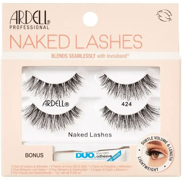 Ardell Naked 3/4 Lashes + Duo Pipette - 424 Lash