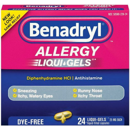 BENADRYL ALLERGY DYE FREE 25 MG SGC 48