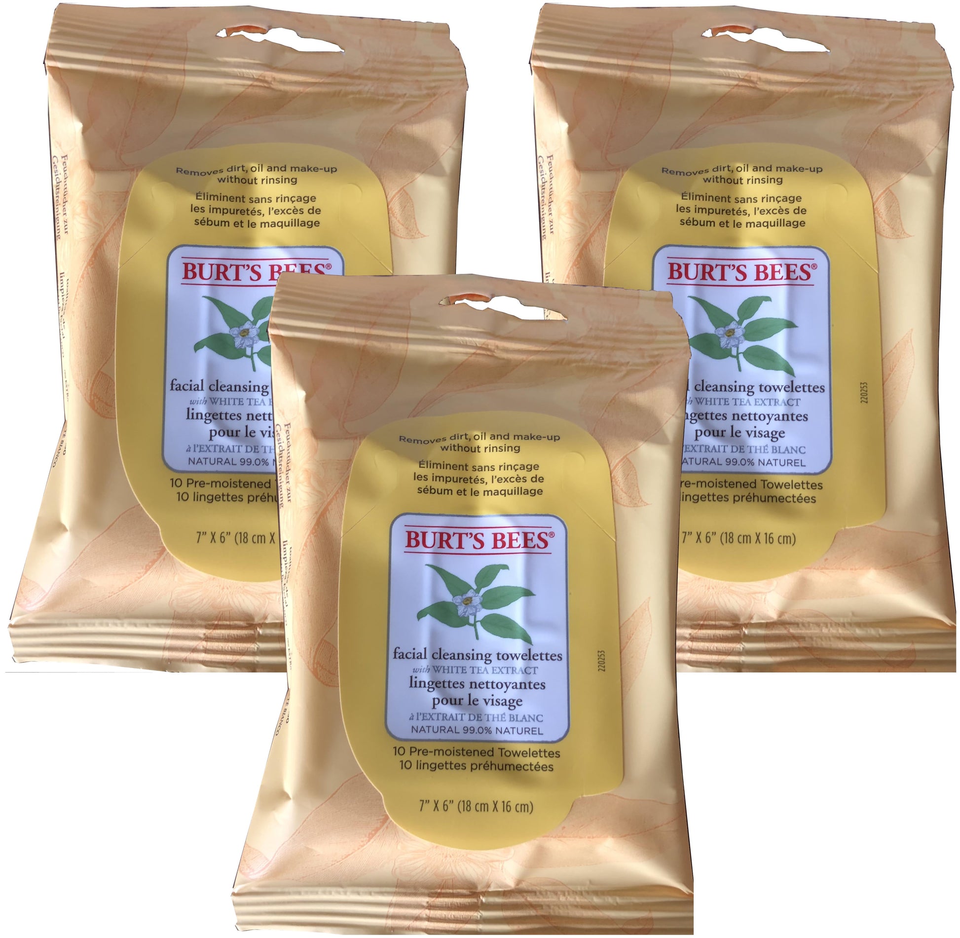 Burt's Bees Facial Cleansing Towelettes with White Tea Extract, 30 count