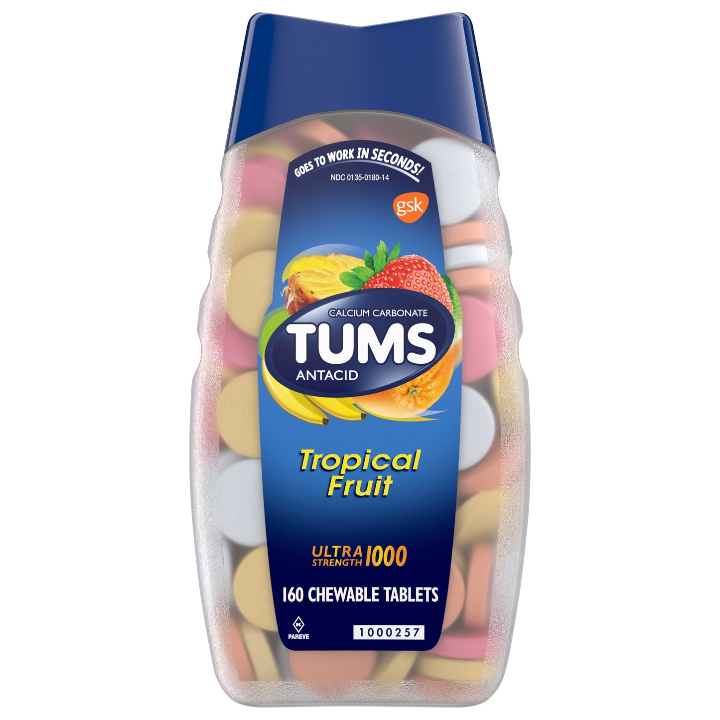 TUMS ULTRA CW 1000MG 160 ASTD FRT
