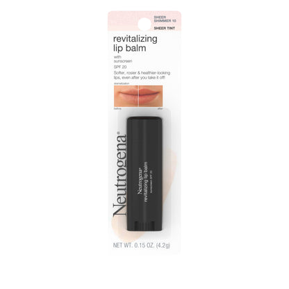 Neutrogena Revitalizing Tinted Lip Balm, SPF 20, Fresh Plum 60, .15 oz