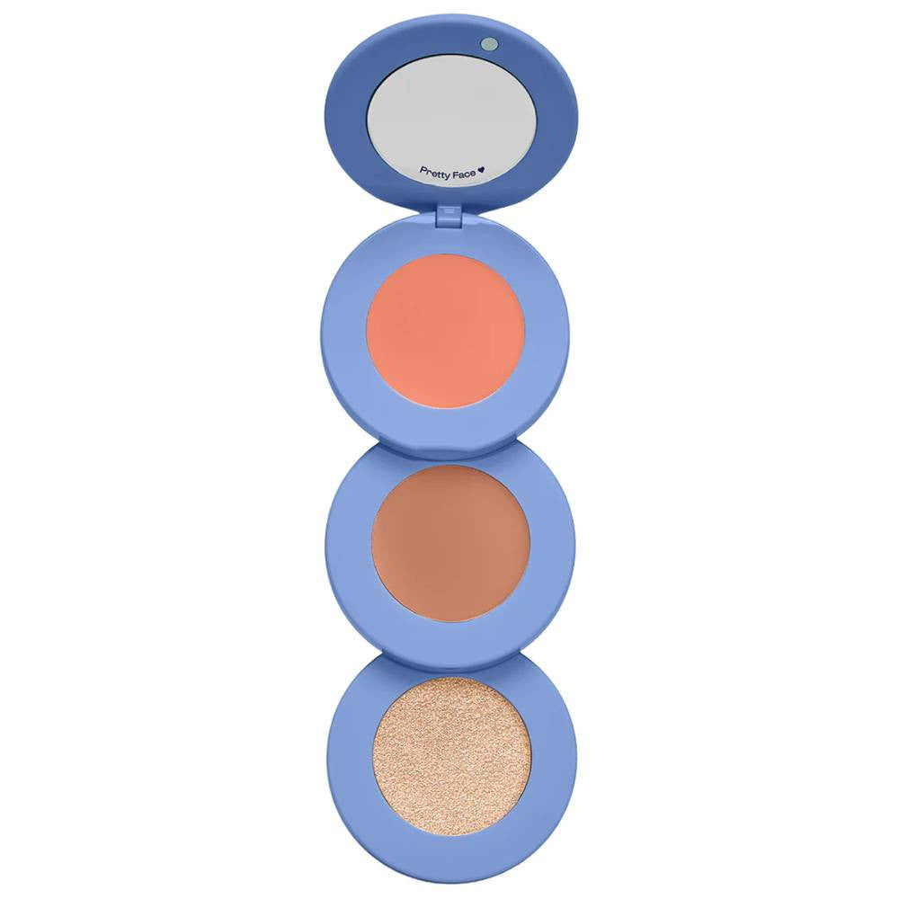 alleyoop Stack The Odds Cheek Trio, Blush, Bronzer & Highlighter - Sunkissed