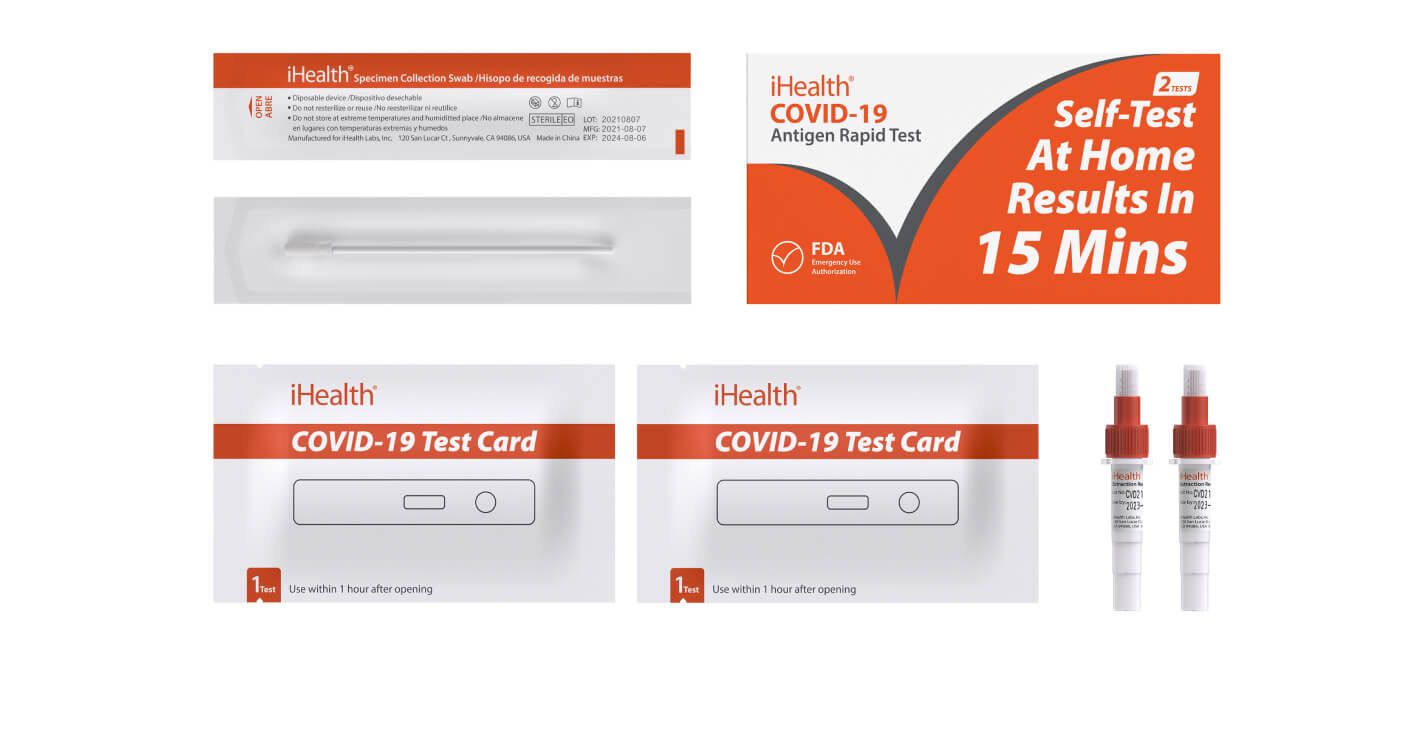 IHEALTH AT-HOME OTC COVID 19 TST KIT 2CT