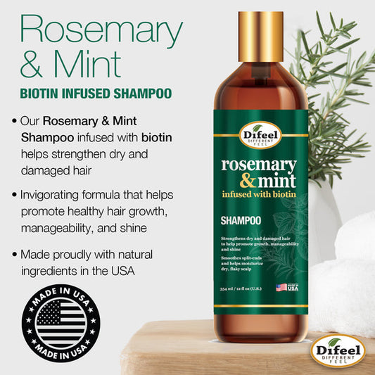 DIFEEL ROSEMARY MINT SHAMPOO 12